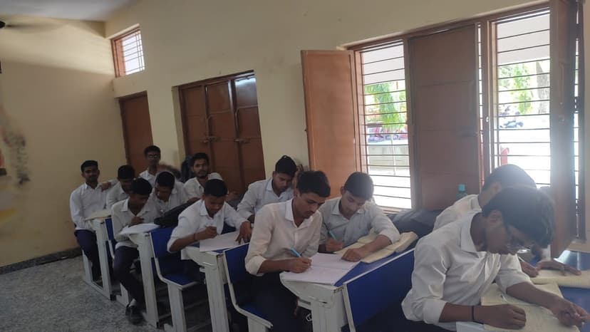 Students and teacher engaged in classroom learning